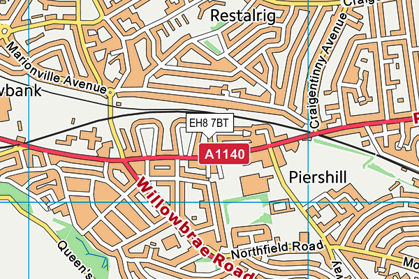 EH8 7BT map - OS VectorMap District (Ordnance Survey) EH8 7BT map - OS VectorMap District (Ordnance Survey)