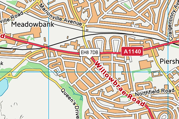 EH8 7DB map - OS VectorMap District (Ordnance Survey) EH8 7DB map - OS VectorMap District (Ordnance Survey)