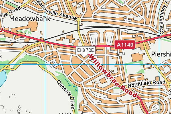EH8 7DE map - OS VectorMap District (Ordnance Survey) EH8 7DE map - OS VectorMap District (Ordnance Survey)