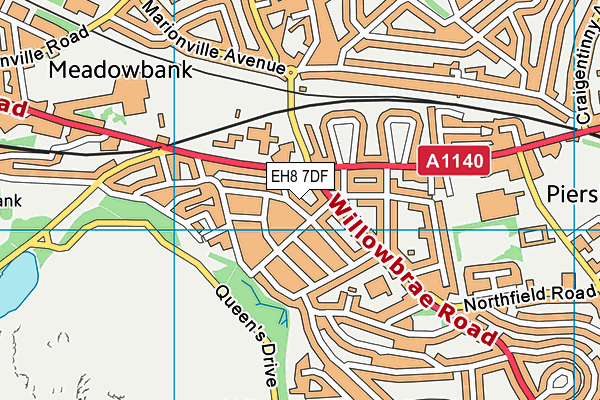 EH8 7DF map - OS VectorMap District (Ordnance Survey) EH8 7DF map - OS VectorMap District (Ordnance Survey)