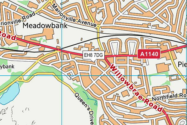 EH8 7DG map - OS VectorMap District (Ordnance Survey) EH8 7DG map - OS VectorMap District (Ordnance Survey)