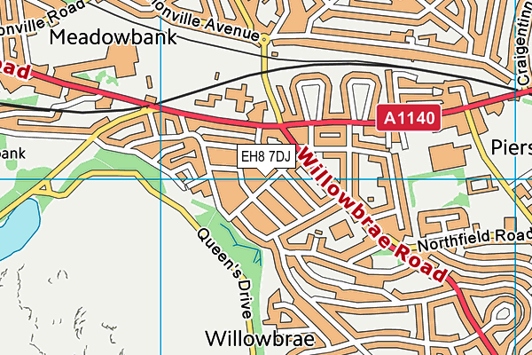 EH8 7DJ map - OS VectorMap District (Ordnance Survey) EH8 7DJ map - OS VectorMap District (Ordnance Survey)