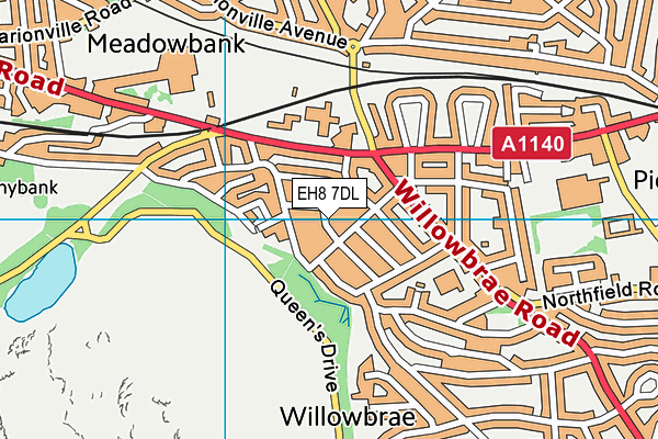 EH8 7DL map - OS VectorMap District (Ordnance Survey) EH8 7DL map - OS VectorMap District (Ordnance Survey)