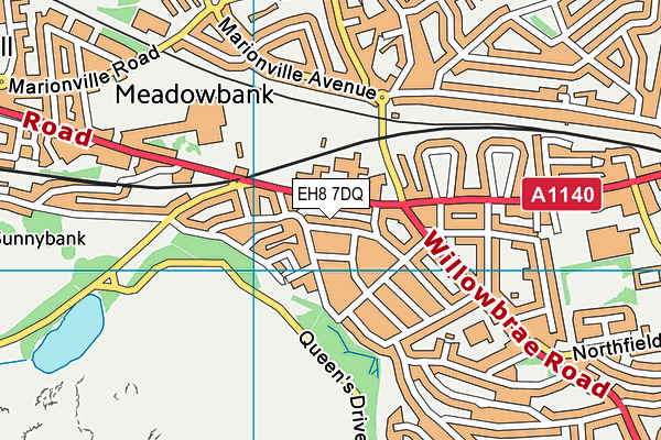 EH8 7DQ map - OS VectorMap District (Ordnance Survey) EH8 7DQ map - OS VectorMap District (Ordnance Survey)