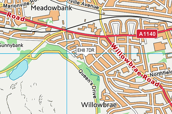 EH8 7DR map - OS VectorMap District (Ordnance Survey) EH8 7DR map - OS VectorMap District (Ordnance Survey)