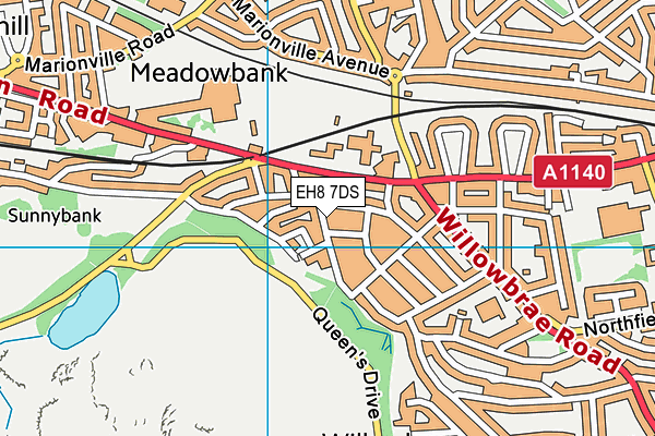 EH8 7DS map - OS VectorMap District (Ordnance Survey) EH8 7DS map - OS VectorMap District (Ordnance Survey)