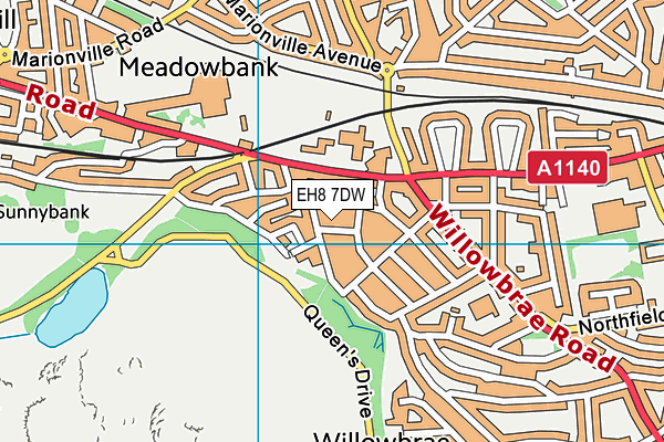 EH8 7DW map - OS VectorMap District (Ordnance Survey) EH8 7DW map - OS VectorMap District (Ordnance Survey)