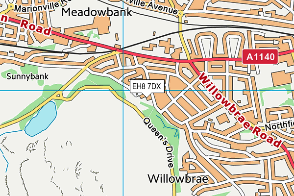 EH8 7DX map - OS VectorMap District (Ordnance Survey) EH8 7DX map - OS VectorMap District (Ordnance Survey)
