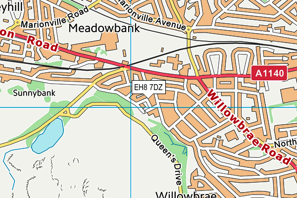 EH8 7DZ map - OS VectorMap District (Ordnance Survey) EH8 7DZ map - OS VectorMap District (Ordnance Survey)