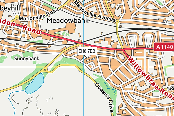 EH8 7EB map - OS VectorMap District (Ordnance Survey) EH8 7EB map - OS VectorMap District (Ordnance Survey)