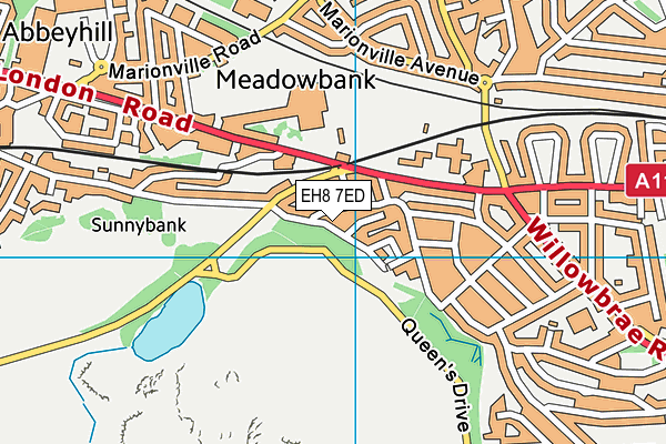 EH8 7ED map - OS VectorMap District (Ordnance Survey) EH8 7ED map - OS VectorMap District (Ordnance Survey)