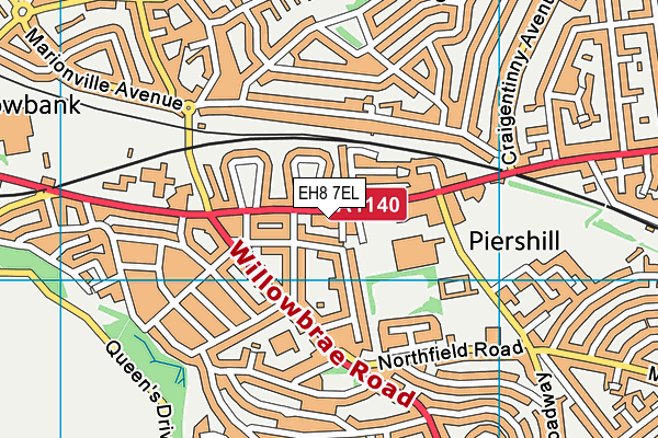 EH8 7EL map - OS VectorMap District (Ordnance Survey) EH8 7EL map - OS VectorMap District (Ordnance Survey)