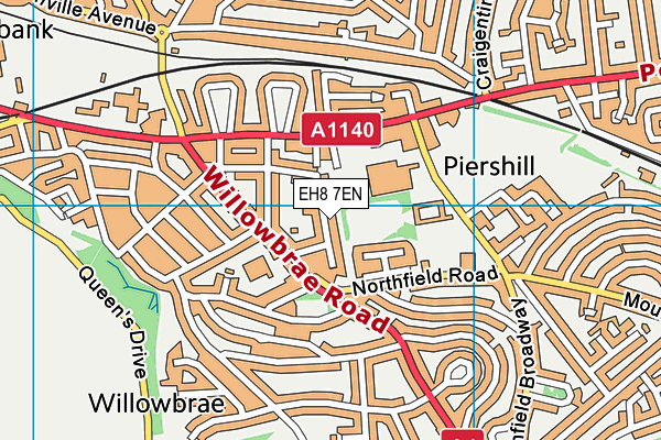 EH8 7EN map - OS VectorMap District (Ordnance Survey) EH8 7EN map - OS VectorMap District (Ordnance Survey)