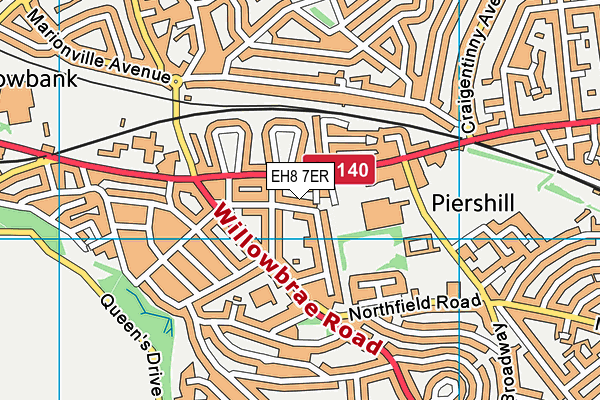EH8 7ER map - OS VectorMap District (Ordnance Survey) EH8 7ER map - OS VectorMap District (Ordnance Survey)
