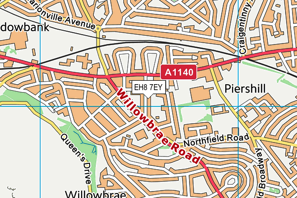 EH8 7EY map - OS VectorMap District (Ordnance Survey) EH8 7EY map - OS VectorMap District (Ordnance Survey)