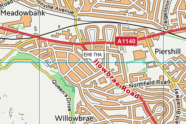 EH8 7HA map - OS VectorMap District (Ordnance Survey) EH8 7HA map - OS VectorMap District (Ordnance Survey)