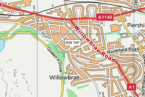 EH8 7HF map - OS VectorMap District (Ordnance Survey) EH8 7HF map - OS VectorMap District (Ordnance Survey)