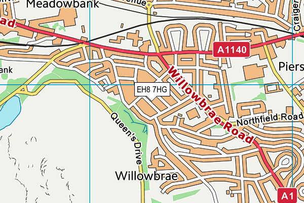 EH8 7HG map - OS VectorMap District (Ordnance Survey) EH8 7HG map - OS VectorMap District (Ordnance Survey)