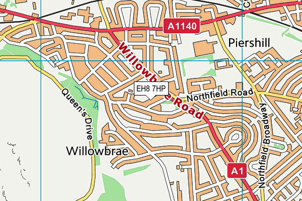 EH8 7HP map - OS VectorMap District (Ordnance Survey) EH8 7HP map - OS VectorMap District (Ordnance Survey)