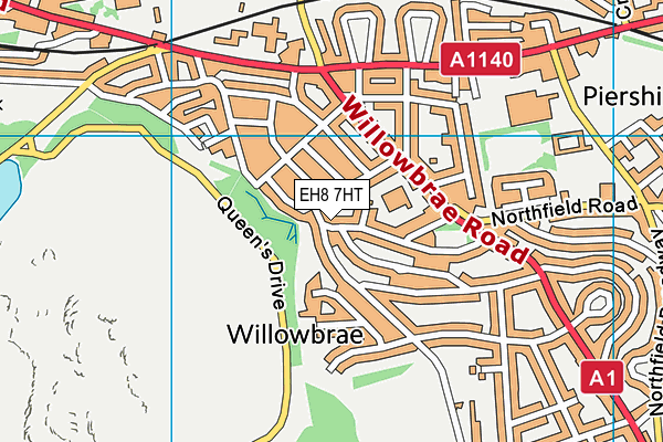EH8 7HT map - OS VectorMap District (Ordnance Survey) EH8 7HT map - OS VectorMap District (Ordnance Survey)