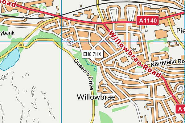 EH8 7HX map - OS VectorMap District (Ordnance Survey) EH8 7HX map - OS VectorMap District (Ordnance Survey)