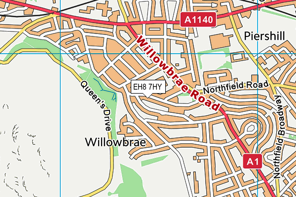 EH8 7HY map - OS VectorMap District (Ordnance Survey) EH8 7HY map - OS VectorMap District (Ordnance Survey)