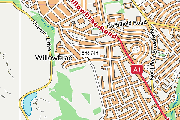 EH8 7JH map - OS VectorMap District (Ordnance Survey) EH8 7JH map - OS VectorMap District (Ordnance Survey)