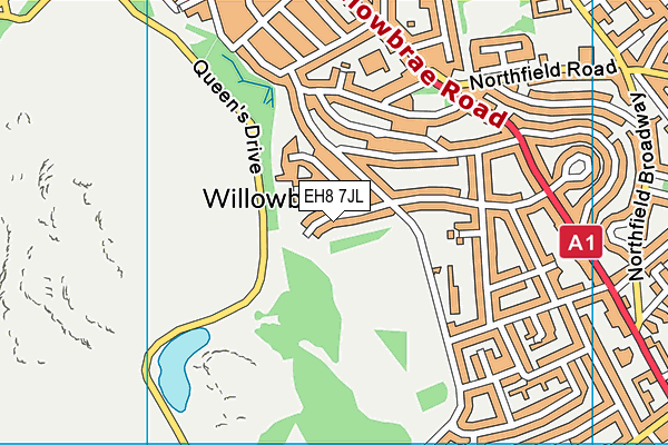 EH8 7JL map - OS VectorMap District (Ordnance Survey) EH8 7JL map - OS VectorMap District (Ordnance Survey)