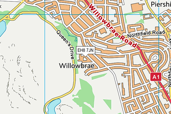 EH8 7JN map - OS VectorMap District (Ordnance Survey) EH8 7JN map - OS VectorMap District (Ordnance Survey)