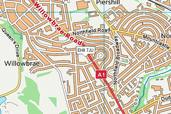 EH8 7JU map - OS VectorMap District (Ordnance Survey) EH8 7JU map - OS VectorMap District (Ordnance Survey)