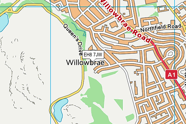 EH8 7JW map - OS VectorMap District (Ordnance Survey) EH8 7JW map - OS VectorMap District (Ordnance Survey)