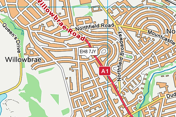 EH8 7JY map - OS VectorMap District (Ordnance Survey) EH8 7JY map - OS VectorMap District (Ordnance Survey)