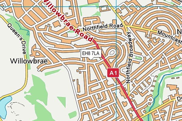 EH8 7LA map - OS VectorMap District (Ordnance Survey) EH8 7LA map - OS VectorMap District (Ordnance Survey)