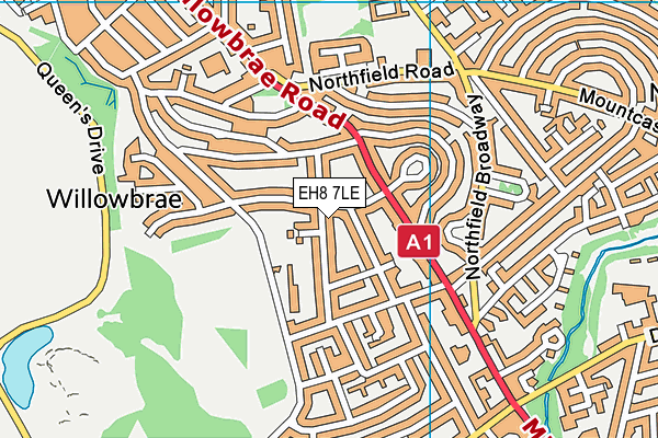 EH8 7LE map - OS VectorMap District (Ordnance Survey) EH8 7LE map - OS VectorMap District (Ordnance Survey)