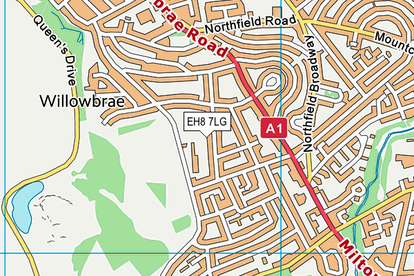 EH8 7LG map - OS VectorMap District (Ordnance Survey) EH8 7LG map - OS VectorMap District (Ordnance Survey)