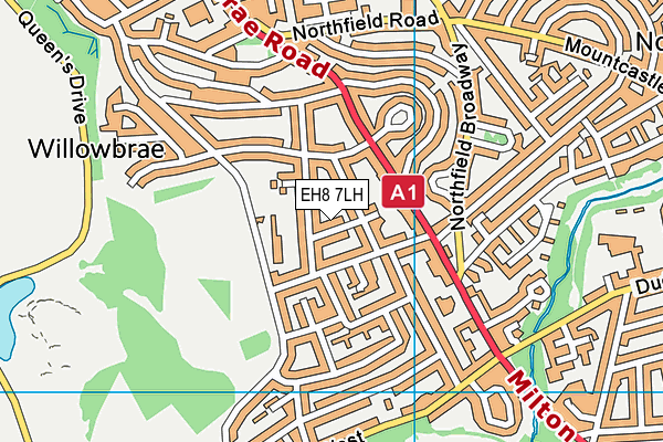 EH8 7LH map - OS VectorMap District (Ordnance Survey) EH8 7LH map - OS VectorMap District (Ordnance Survey)
