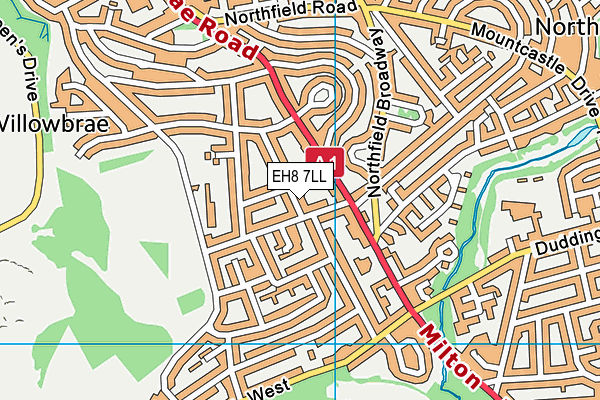EH8 7LL map - OS VectorMap District (Ordnance Survey) EH8 7LL map - OS VectorMap District (Ordnance Survey)