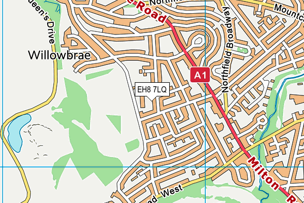 EH8 7LQ map - OS VectorMap District (Ordnance Survey) EH8 7LQ map - OS VectorMap District (Ordnance Survey)