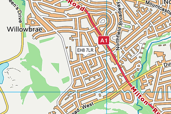 EH8 7LR map - OS VectorMap District (Ordnance Survey) EH8 7LR map - OS VectorMap District (Ordnance Survey)