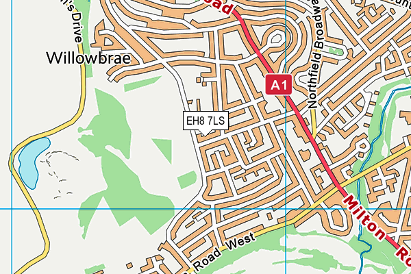 EH8 7LS map - OS VectorMap District (Ordnance Survey) EH8 7LS map - OS VectorMap District (Ordnance Survey)
