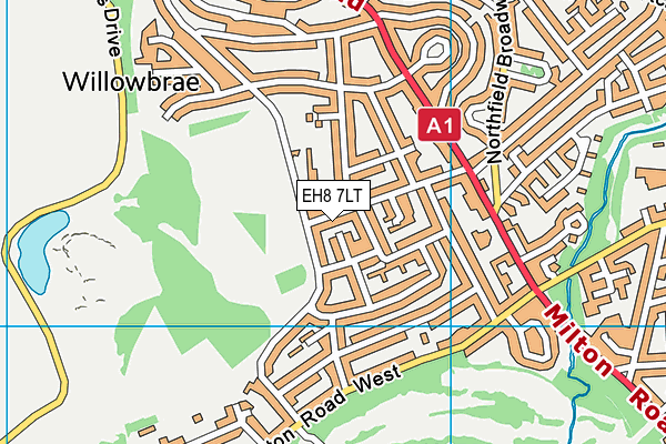 EH8 7LT map - OS VectorMap District (Ordnance Survey) EH8 7LT map - OS VectorMap District (Ordnance Survey)