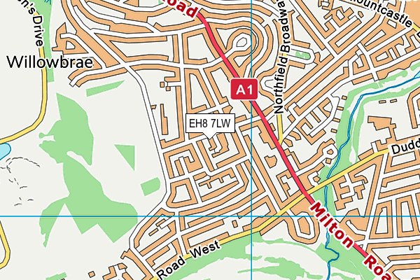EH8 7LW map - OS VectorMap District (Ordnance Survey) EH8 7LW map - OS VectorMap District (Ordnance Survey)
