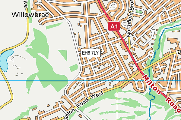 EH8 7LY map - OS VectorMap District (Ordnance Survey) EH8 7LY map - OS VectorMap District (Ordnance Survey)