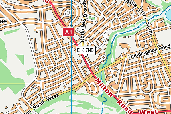 EH8 7ND map - OS VectorMap District (Ordnance Survey) EH8 7ND map - OS VectorMap District (Ordnance Survey)