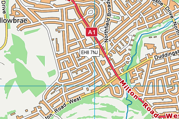 EH8 7NJ map - OS VectorMap District (Ordnance Survey) EH8 7NJ map - OS VectorMap District (Ordnance Survey)
