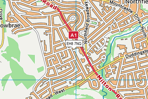 EH8 7NQ map - OS VectorMap District (Ordnance Survey) EH8 7NQ map - OS VectorMap District (Ordnance Survey)
