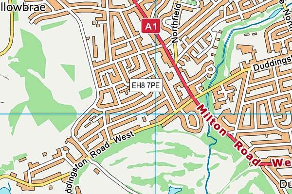 EH8 7PE map - OS VectorMap District (Ordnance Survey) EH8 7PE map - OS VectorMap District (Ordnance Survey)