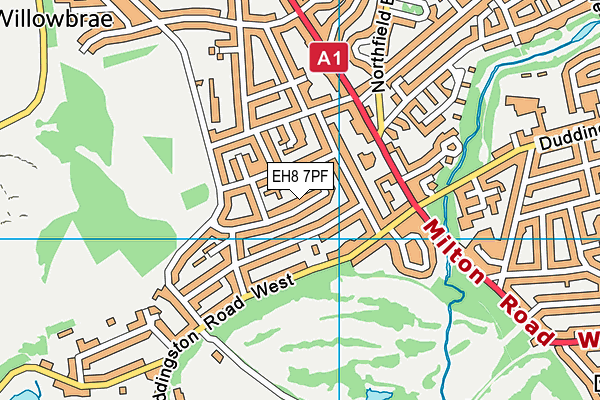 EH8 7PF map - OS VectorMap District (Ordnance Survey) EH8 7PF map - OS VectorMap District (Ordnance Survey)