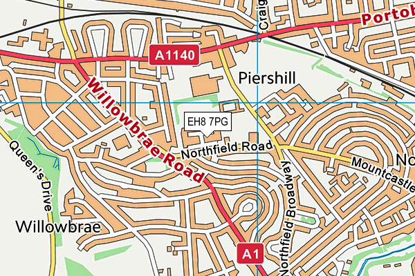 EH8 7PG map - OS VectorMap District (Ordnance Survey) EH8 7PG map - OS VectorMap District (Ordnance Survey)