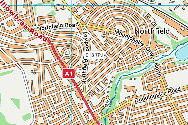 EH8 7PJ map - OS VectorMap District (Ordnance Survey) EH8 7PJ map - OS VectorMap District (Ordnance Survey)